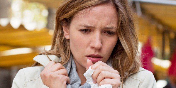 Першение в горле сухой кашель
