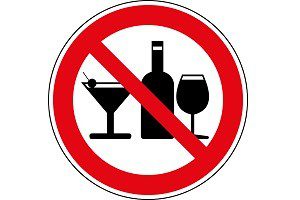 Запрет приема алкоголя