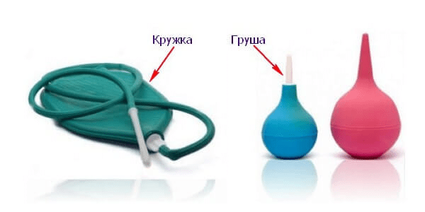Клизма для очищения кишечника: необходимые принадлежности